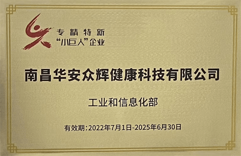 国度级专精特新&ldquo;幼巨人&rdquo;企业